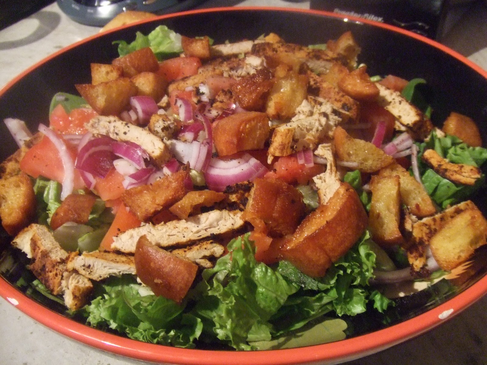 insalata di caesar di pollo di perdita di peso